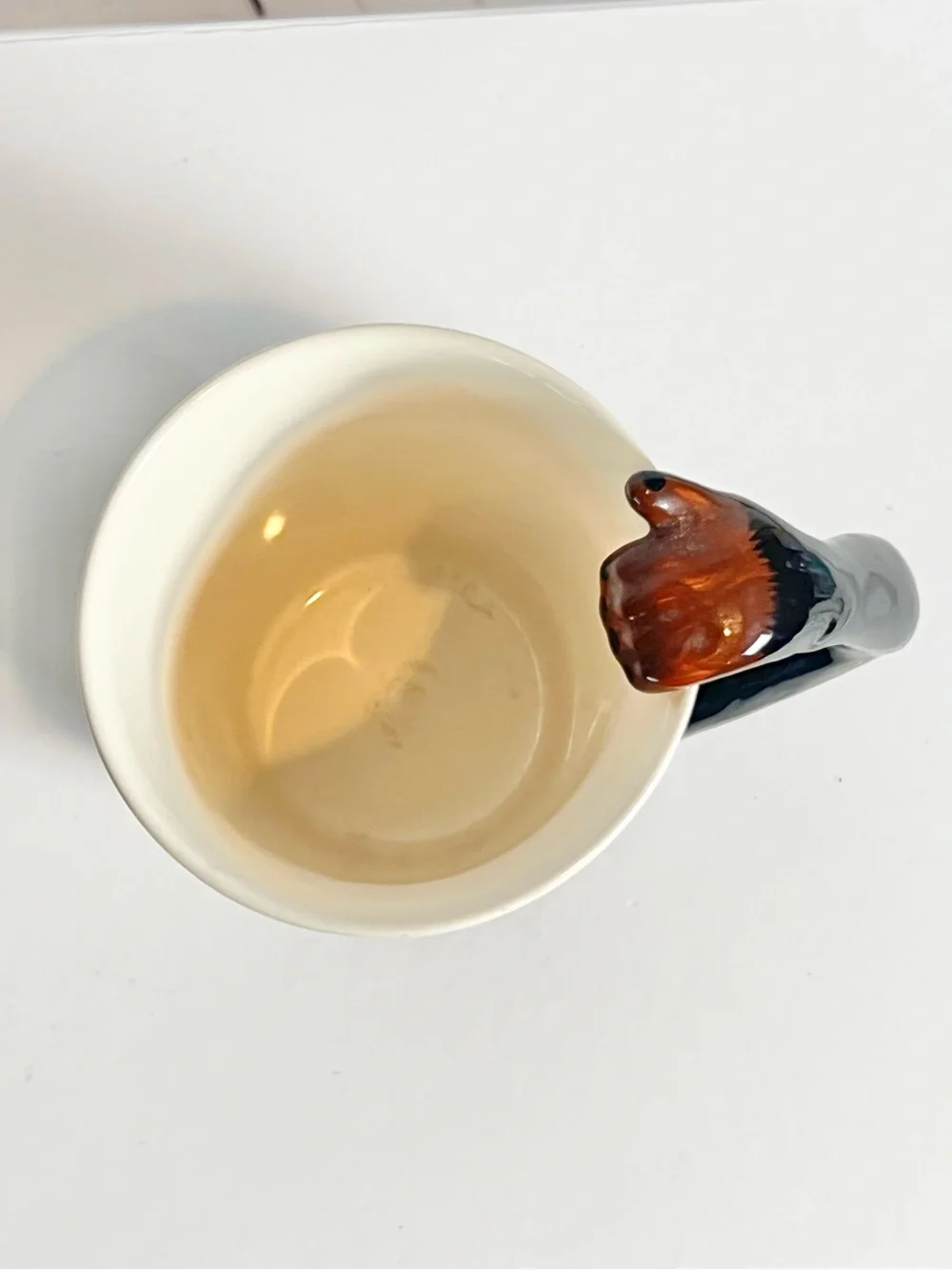 World Market Monkey Chimpanzee Mug Arm Handle Ceramic Made Thailand